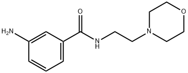 3-amino-N-[2-(4-morpholinyl)ethyl]benzamide Struktur