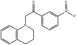 2-(3,4-Dihydroquinolin-1(2H)-yl)-1-(3-nitrophenyl)ethanone Struktur