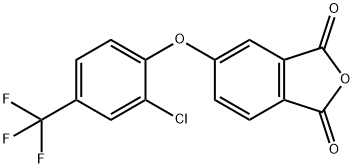 5-(2-Chloro-4-(trifluoromethyl)phenoxy)isobenzofuran-1,3-dione Struktur