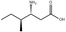 (3R,4S)-3-amino-4-methylhexanoic acid Struktur