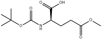 N-tert-Butoxycarbonyl-D-glutamic acid gamma-methyl ester Struktur