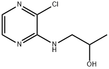 1-[(3-chloro-2-pyrazinyl)amino]-2-propanol Struktur