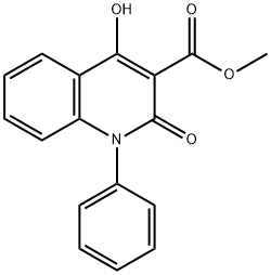 Methyl 4-hydroxy-2-oxo-1-phenyl-1,2-dihydroquinoline-3-carboxylate Struktur