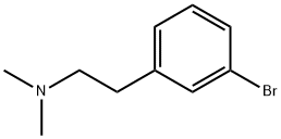 3-bromo-N,N-dimethylbenzeneethanamine Struktur