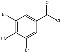 3,5-dibromo-4-hydroxyBenzoyl chloride Struktur