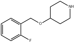 4-(2-fluorobenzyloxy)piperidine Struktur