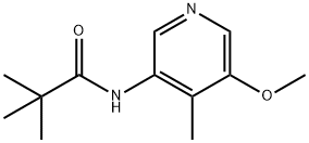 N-(5-Methoxy-4-methylpyridin-3-yl)pivalamide Struktur