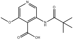 3-methoxy-5-pivalamidoisonicotinicacid Struktur