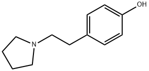 4-(2-(Pyrrolidin-1-yl)ethyl)phenol Struktur