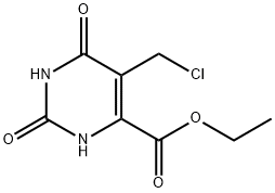 ethyl 5-(chloromethyl)-2,6-dioxo-1,2,3,6-tetrahydropyrimidine-4-carboxylate Struktur