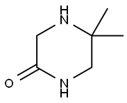 5,5-dimethylpiperazin-2-one Struktur