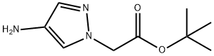 tert-butyl 2-(4-amino-1H-pyrazol-1-yl)acetate Struktur