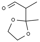 2-(2-Methyl-1,3-dioxolan-2-yl)propanal Struktur