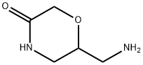 6-(aminomethyl)-3-Morpholinone Struktur