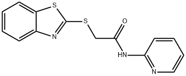 2-(1,3-benzothiazol-2-ylsulfanyl)-N-(pyridin-2-yl)acetamide Struktur