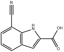 7-CYANO-1H-INDOLE-2-CARBOXYLIC ACID Struktur