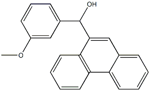 (3-Methoxyphenyl)(phenanthren-9-yl)methanol Struktur