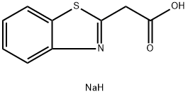 2-Benzothiazoleacetic acid, sodium salt Struktur