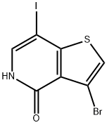 3-bromo-7-iodo-Thieno[3,2-c]pyridin-4(5H)-one Struktur