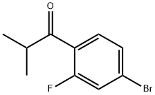 1-(4-Bromo-2-fluorophenyl)-2-methylpropan-1-one Struktur