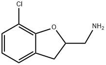 (7-chloro-2,3-dihydrobenzofuran-2-yl)methanamine Struktur