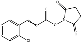 1-{[3-(2-chlorophenyl)acryloyl]oxy}-2,5-pyrrolidinedione Struktur