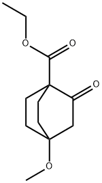 ethyl 4-methoxy-2-oxobicyclo[2.2.2]octane-1-carboxylate Struktur