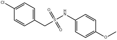 1-(4-chlorophenyl)-N-(4-methoxyphenyl)methanesulfonamide Struktur