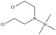 2-chloro-N-(2-chloroethyl)-N-trimethylsilyl-ethanamine Struktur