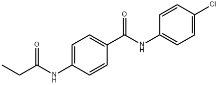 N-(4-chlorophenyl)-4-(propanoylamino)benzamide Struktur