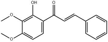 2'-hydroxy-3',4'-dimethoxychalcone Struktur