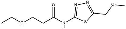 3-ethoxy-N-[5-(methoxymethyl)-1,3,4-thiadiazol-2-yl]propanamide Struktur