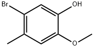 5-bromo-2-methoxy-4-methylphenol Struktur