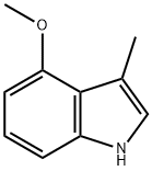 4-METHOXY-3-METHYL-1H-INDOLE Struktur