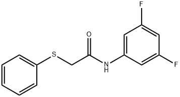 N-(3,5-difluorophenyl)-2-(phenylsulfanyl)acetamide Struktur