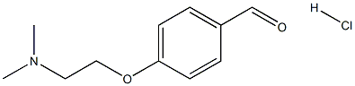 4-[2-(dimethylamino)ethoxy]benzaldehydehydrochloride Struktur