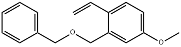 2-((Benzyloxy)methyl)-4-methoxy-1-vinylbenzene Struktur