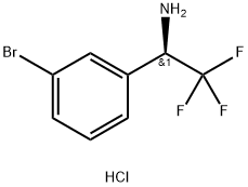 (R)-1-(3-Bromo-phenyl)-2,2,2-trifluoro-ethylamine hydrochloride Struktur