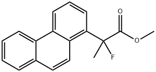 Methyl 2-fluoro-2-(phenanthren-1-yl)propanoate Struktur