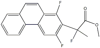 Methyl 2-(1,3-difluorophenanthren-2-yl)-2-fluoropropanoate Struktur