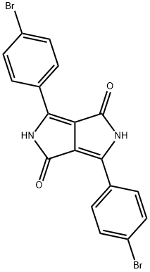 3,6-bis(4-bromophenyl)-2,5-dihydro-Pyrrolo[3,4-c]pyrrole-1,4-dione Struktur