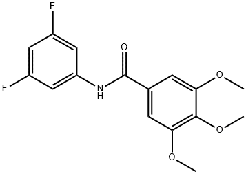 N-(3,5-difluorophenyl)-3,4,5-trimethoxybenzamide Struktur