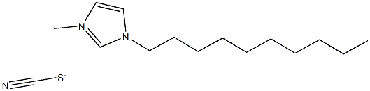 1H-Imidazolium, 1-decyl-3-methyl-, thiocyanate
 Struktur