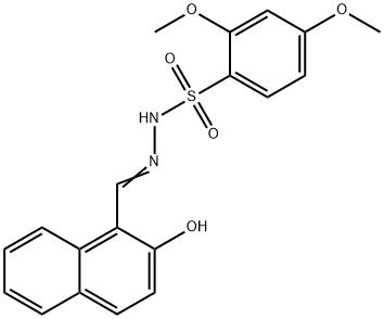 (Z)-N'-((2-hydroxynaphthalen-1-yl)methylene)-2,4-dimethoxybenzenesulfonohydrazide Struktur