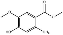 methyl 2-amino-4-hydroxy-5-methoxybenzoate Struktur