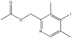 (4-Iodo-3,5-dimethylpyridin-2-yl)methyl acetate Struktur