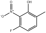 3-Fluoro-6-methyl-2-nitrophenol Struktur