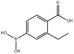 4-borono-2-ethylbenzoic acid Struktur