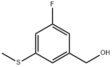 5-Fluoro-3-(methylthio)benzyl alcohol Struktur