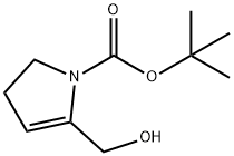 tert-butyl 5-(hydroxymethyl)-2,3-dihydro-1H-pyrrole-1-carboxylate Struktur